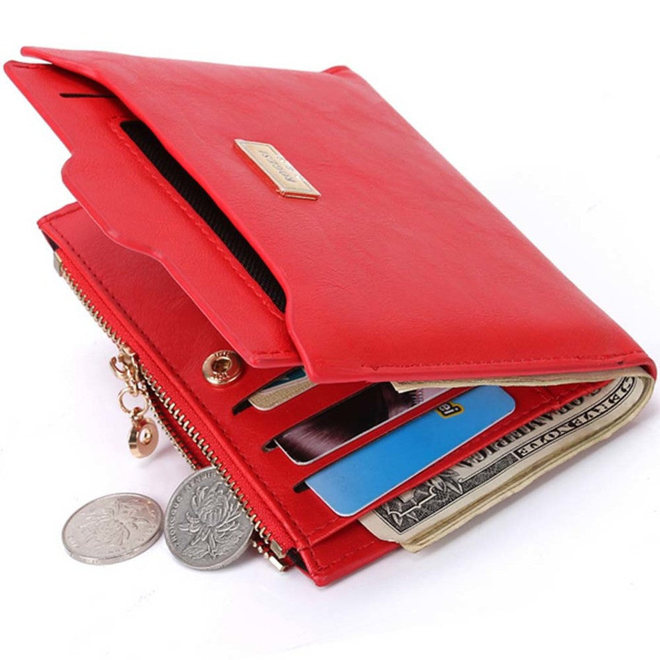Fashion (red)Small Wallet Hot Sale Women's Coin Purse Short