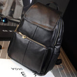 2016 Hot New Brand Women PU Genuine Leather Backpacks Women's School Travel Shoulder Bag for teenagers Girls bags mochilas FR054