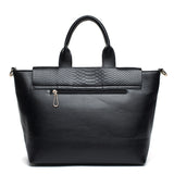 2016 New Arrived Brand black snakeskin pattern handbag shoulder bags fashion handbags trend commuter women bag women handbags
