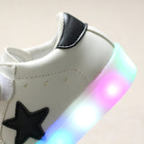 2016 New LED lights Child sneakers shoe trend Fluorescence casual kids boys girls sports shoes children leather sneakers shoes