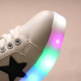 2016 New LED lights Child sneakers shoe trend Fluorescence casual kids boys girls sports shoes children leather sneakers shoes