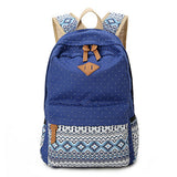 3 PCS/Set Women Backpack Canvas Printing School Bags For Teenagers Girls Backpacks Cute Rucksack Schoolbag Lady Bookbags Female