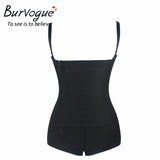 Burvogue Latex Waist Trainer Clips or Zip Women Body Shaper Slimming Shapewear Butt Lifter Tummy Control Waist Shaper Underwear