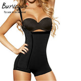 Burvogue Latex Waist Trainer Clips or Zip Women Body Shaper Slimming Shapewear Butt Lifter Tummy Control Waist Shaper Underwear