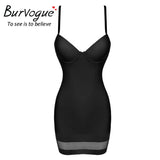 Burvogue Women 2016 Top Mesh Shaperwear Tummy Control  Push Up Shaperwear Halter and Overbust Full Body Shaper Waist