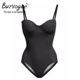 Burvogue Women 2016 Top Mesh Shaperwear Tummy Control  Push Up Shaperwear Halter and Overbust Full Body Shaper Waist