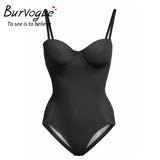 Burvogue Women 2016 Top Mesh Shaperwear Tummy Control  Push Up Shaperwear Halter and Overbust Full Body Shaper Waist