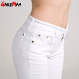 GAREMAY Women's Candy Pants Pencil Trousers 2016 Spring Fall Khaki Stretch Pants For Women Slim Ladies Jean Trousers Female 1010