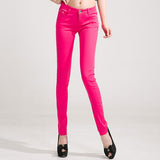 GAREMAY Women's Candy Pants Pencil Trousers 2016 Spring Fall Khaki Stretch Pants For Women Slim Ladies Jean Trousers Female 1010