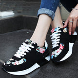 Height Increasing Onke 2016 Women Brand Sports Running Shoes Female Sneakers For Woman Athletic Shoes Lace-up Free Shipping