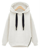 High Quality New Autumn Women Lady Cotton Loose Hooded Jacket Thicken Velvet Long sleeve Sweatshirt Korean Style Hoodies 500g/pc