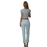 Hot New 2016 Summer Sexy Women's Crop Tops Short Sleeve harajuku T Shirt Punk bustier crochet Cropped Top camiseta feminina Z1