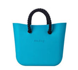 Mini Mid size Obag O bag style AMbag with black insert lining with handles waterproof fashion women's EVA silicon DIY bags