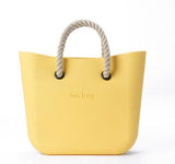 Mini Mid size Obag O bag style AMbag with black insert lining with handles waterproof fashion women's EVA silicon DIY bags