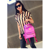 New Arrival Hologram Laser Backpack Girl School Bag Women Rainbow Colorful Metallic Silver Laser Holographic Backpack,MF1619