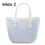 New O lady handbag Candy women's bags Nice silicone O rubber bagoutside EVA bag Rubber bags DIY without logo