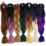 Ombre Kanekalon Braiding Hair braid 100g/piece Synthetic Two Tone High Temperature Fiber Kanekalon Jumbo Braid Hair Extensions