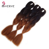 Ombre Kanekalon Braiding Hair braid 100g/piece Synthetic Two Tone High Temperature Fiber Kanekalon Jumbo Braid Hair Extensions