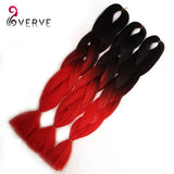 Ombre Kanekalon Braiding Hair braid 100g/piece Synthetic Two Tone High Temperature Fiber Kanekalon Jumbo Braid Hair Extensions