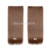 Clip In Hair Extensions 24inch 60cm 120g 5clips Long Straight  Synthetic Hair Clip in Synthetic Hair Extension Free Shipping