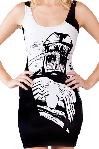 Hot Sales 2015 Summer Bandage Black-White Dress Comic Printing Women Vest  Dress HSD-1146T