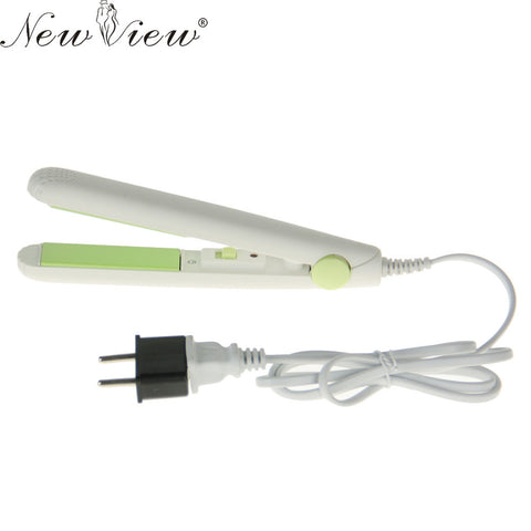 New 220V Hair Mini Straightening Irons Hairs Flat Iron Curling With EU Plug Adapter Salon Styling Tools Straightener