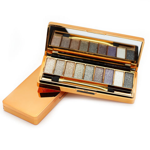 9 Colors Diamond Makeup Eyeshadow Palette Naked Smoky Professional Cosmetic With Brush Make Up Set Eye Shadow Maquillage Glitter
