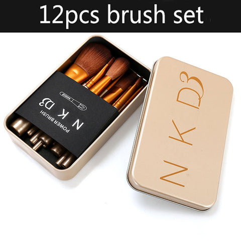 Promotions!12pcs/set nake 3 brush,NK3 Makeup Brushes kit Sets for eyeshadow blusher Cosmetic Brushes Tool