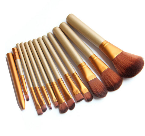 12pcs Professional new NAKED3 makeup brushes tools set Make up Brush tools kits eye shadow Brushes Golden iron boxed brush set