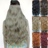 clip in hair extensions synthetic extentions pieces 24inch curly extension hairpiece aplique de cabelo 25 colors available