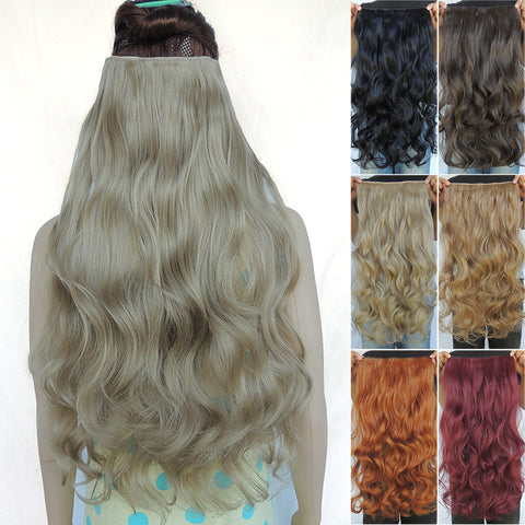 clip in hair extensions synthetic extentions pieces 24inch curly extension hairpiece aplique de cabelo 25 colors available