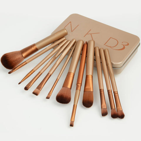 Hot 12 Pcs New nake 3 Makeup Brushes NK3 Makeup Brush Kit Sets For Eyeshadow Blusher Cosmetic Brushes Tool Makeup Brush kit Sets