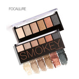 Focallure Naked Smoky Makeup Eye Shadow Palette Natural Eye Makeup 6 Color Make Up Shimmer Matte Cosmetics Eyeshadow Palette Set