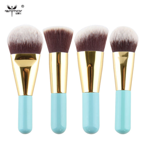 4 pcs Kabuki Brushes Synthetic Hair Stage Make Up Tools Makeup Brush Set  Travel Kit