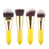4 pcs Kabuki Brushes Synthetic Hair Stage Make Up Tools Makeup Brush Set  Travel Kit