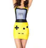 3D Digital Print Sexy Women Vest Dress Cartoon Adventure Time Dress BRO BALL REVERSIBLE SKATER DRESS Club Bandage Slim Dresses