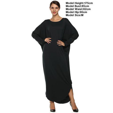 ACEVOG Women Loose Dress Fashion Style Super Big Maxi Long Batwing Sleeve Casual Spring Autumn Winter Dress Vestidos