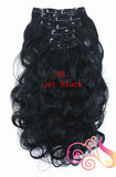 1Set Clip On Hair Extension 50cm 20inch 7pcs/set Natural Hairpieces Hair Style Wavy Curly Synthetic Clip In Hair Extensions 999