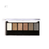 Focallure Naked Smoky Makeup Eye Shadow Palette Natural Eye Makeup 6 Color Make Up Shimmer Matte Cosmetics Eyeshadow Palette Set