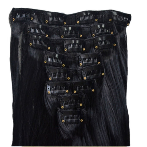 Clearance Sale Cheapest 8pcs 26" Long 170g Straight Style Hair Extension Create Ombre Feeling Soft Synthetic 14 Colors Clip In