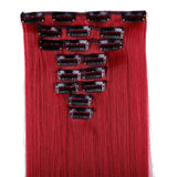 Clearance Sale Cheapest 8pcs 26" Long 170g Straight Style Hair Extension Create Ombre Feeling Soft Synthetic 14 Colors Clip In