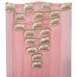 Clearance Sale Cheapest 8pcs 26" Long 170g Straight Style Hair Extension Create Ombre Feeling Soft Synthetic 14 Colors Clip In