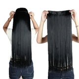 Natural Straight Hair Clip in on Hair Extensions 26 inch 66cm Length super long blonde hair Black Dark Light Brown hairpiece