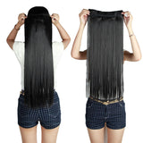 Natural Straight Hair Clip in on Hair Extensions 26 inch 66cm Length super long blonde hair Black Dark Light Brown hairpiece