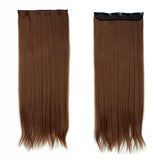 Natural Straight Hair Clip in on Hair Extensions 26 inch 66cm Length super long blonde hair Black Dark Light Brown hairpiece