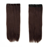 Natural Straight Hair Clip in on Hair Extensions 26 inch 66cm Length super long blonde hair Black Dark Light Brown hairpiece