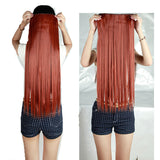 Natural Straight Hair Clip in on Hair Extensions 26 inch 66cm Length super long blonde hair Black Dark Light Brown hairpiece