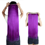 Natural Straight Hair Clip in on Hair Extensions 26 inch 66cm Length super long blonde hair Black Dark Light Brown hairpiece