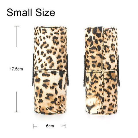 2016 Hot Professional Makeup Brushes CANISTER Leather Cup Holder Comestic Brushes Organizer Empty Case 3 Size