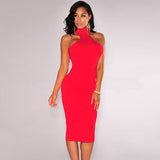 Sexy Club Dress 2016 Sleeveless Vestido De Festa Curto Back Dress Casual Bandage Bodycon Work Party Dresses Vestidos 60367